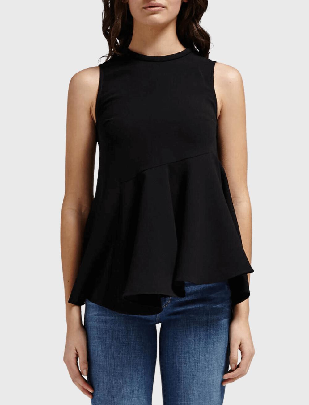 C & M Camilla And Marc Crepe Flare Hem Tank