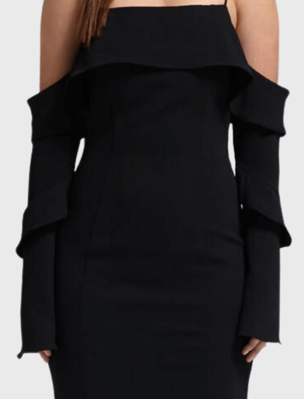 C & M Camilla And Marc Crepe Spiral Sleeve Dress