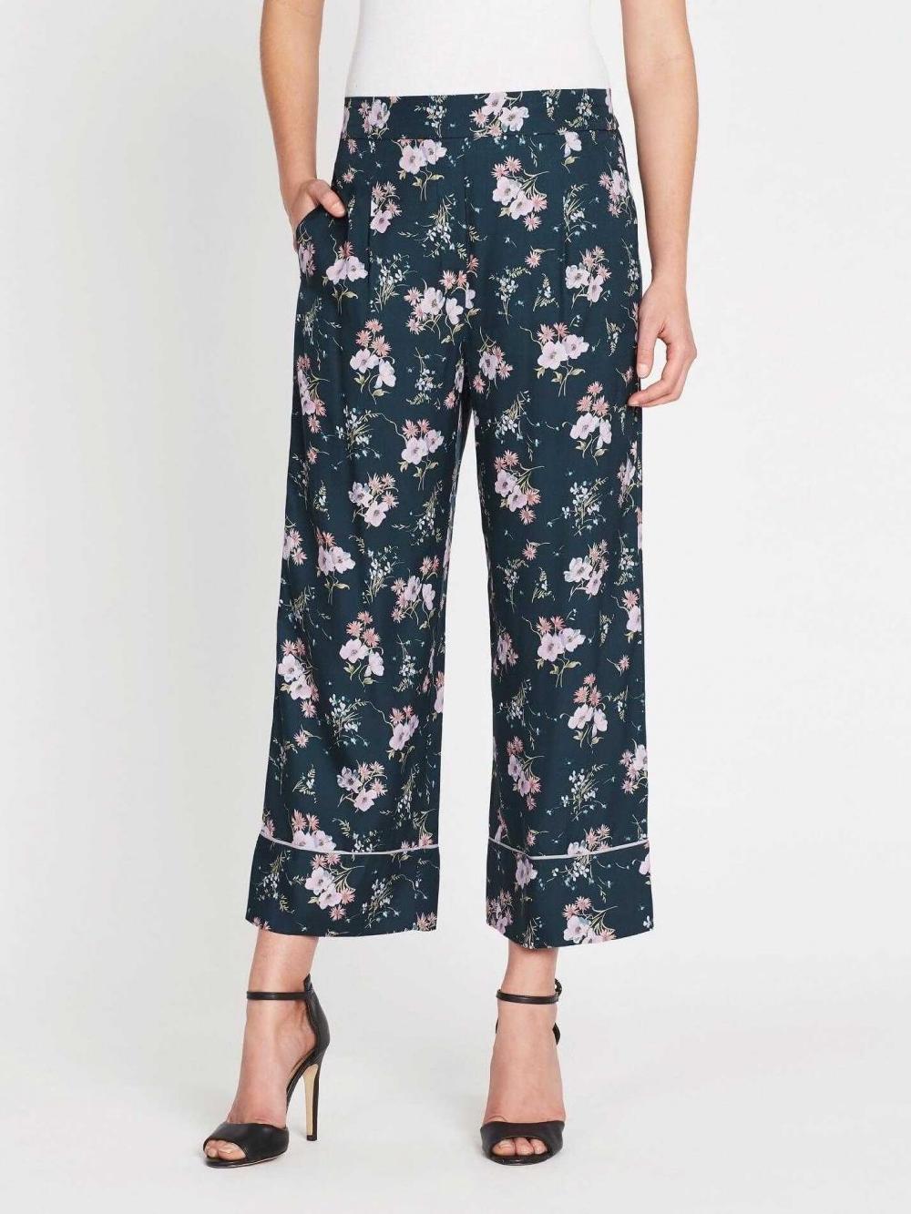 C & M Camilla And Marc Emilia Print Silk Twill Pant