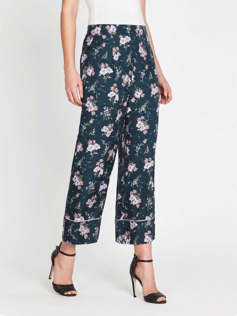 C & M Camilla And Marc Emilia Print Silk Twill Pant