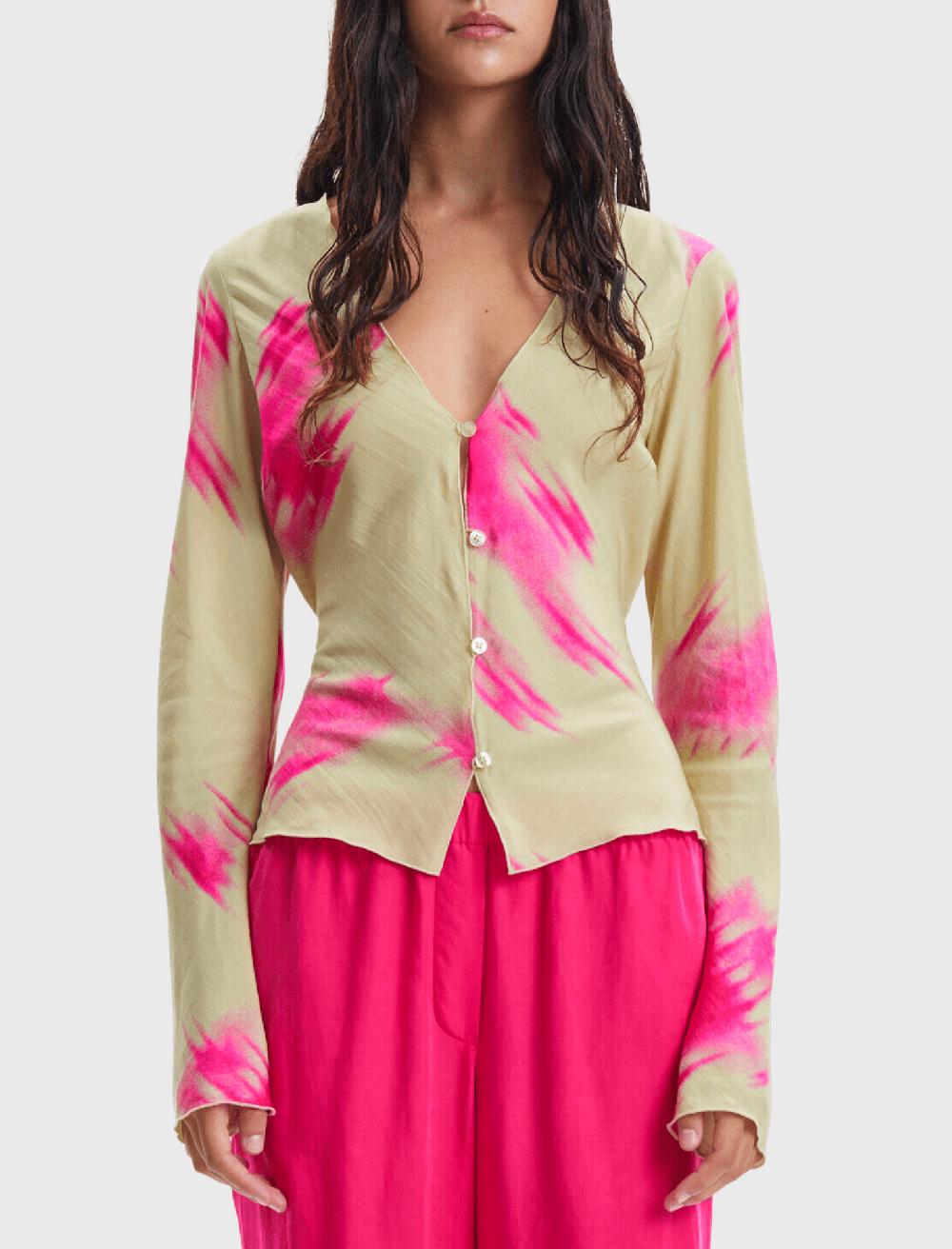 C & M Camilla And Marc Emmie Tie Back Blouse