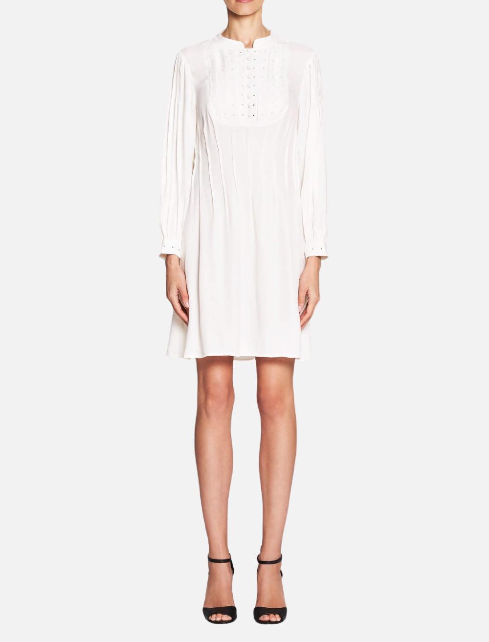 C & M Camilla And Marc Eyelet Pleated Dress
