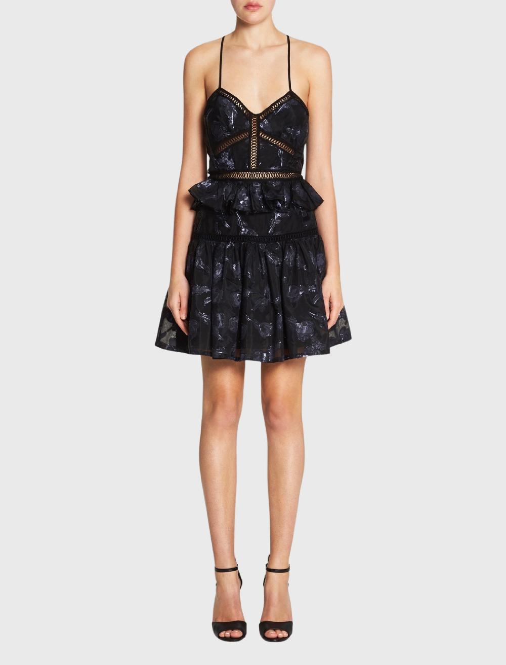 C & M Camilla And Marc Floral Jacquard Dress