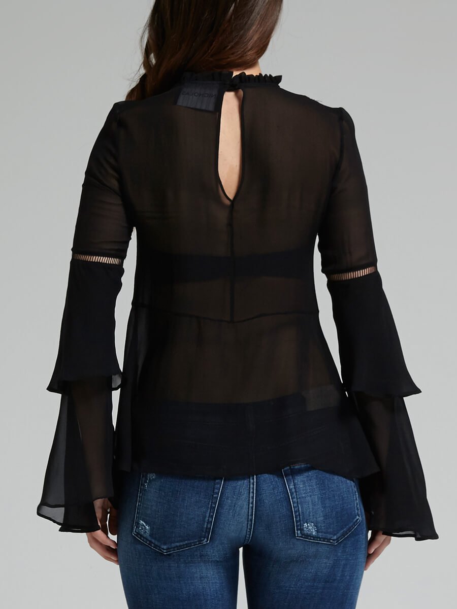 C & M Camilla And Marc Georgette Layer Sleeve Top