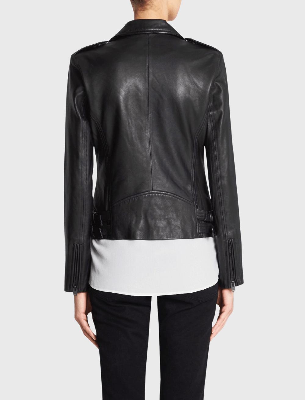 C & M Camilla And Marc Han Leather Biker Jacket