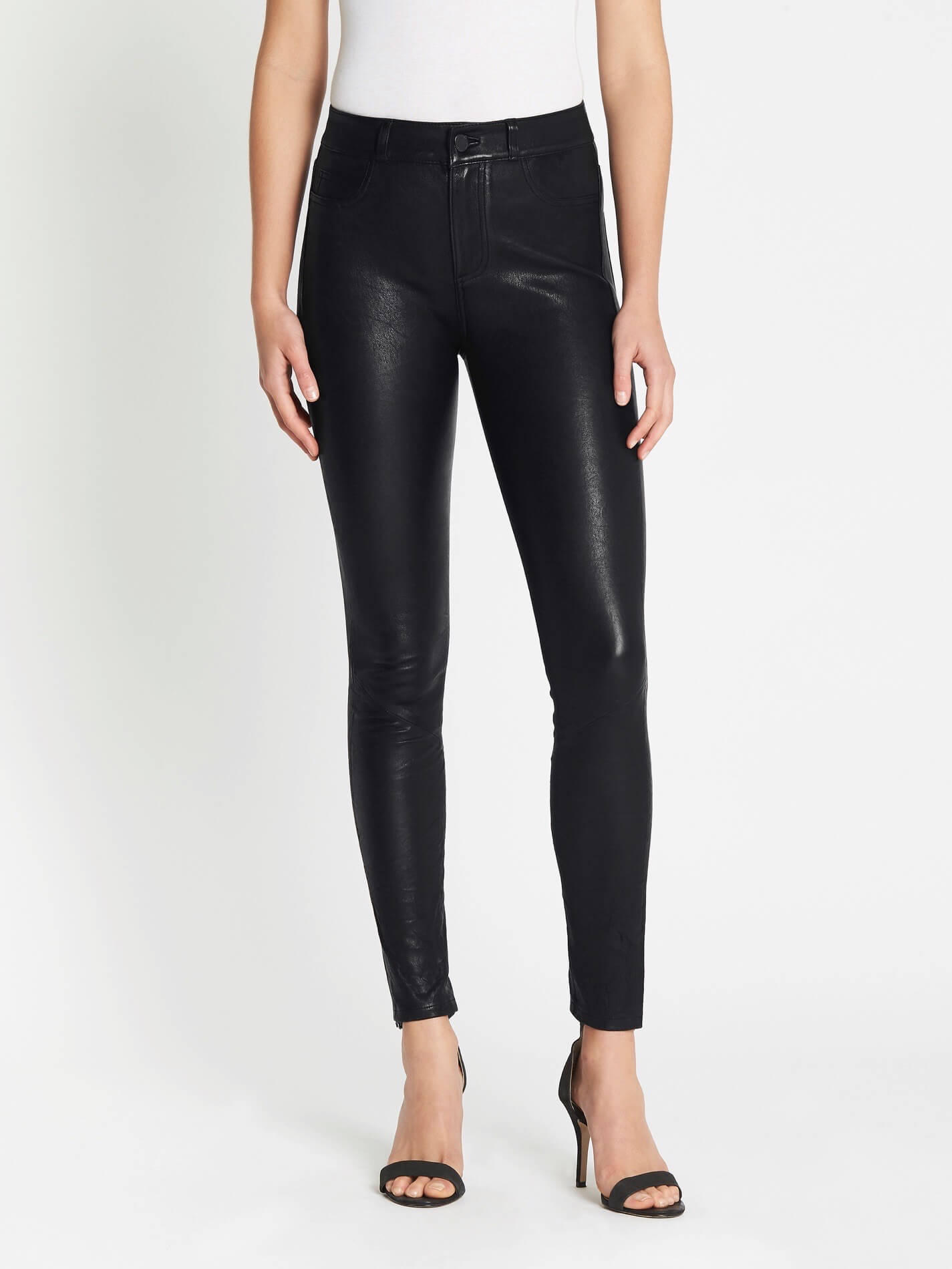 C & M Camilla And Marc Hoxton Stretch Leather Pant