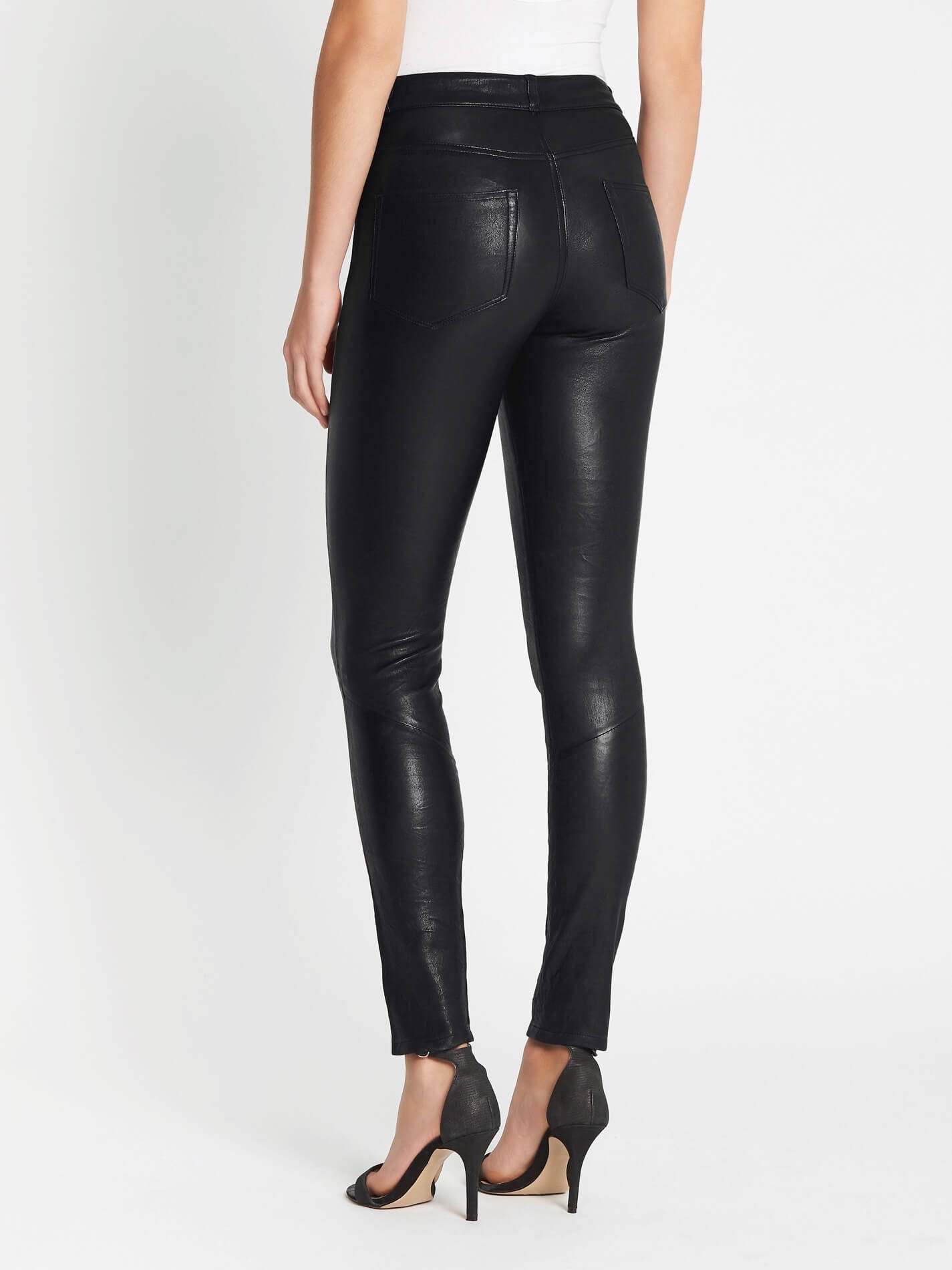 C & M Camilla And Marc Hoxton Stretch Leather Pant