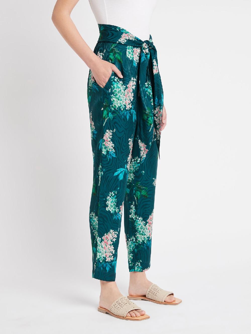 C & M Camilla And Marc Hydrangea Floral Tie Pant