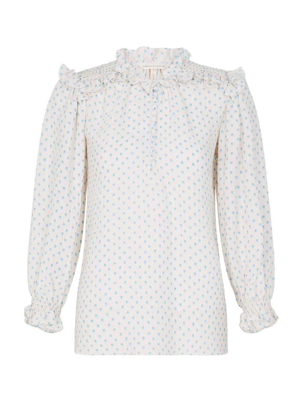 c & m camilla and marc Ikat Dot Print Top