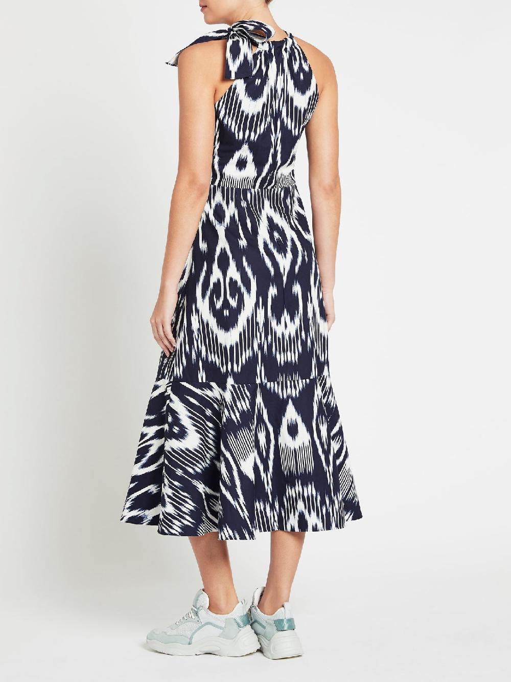 C & M Camilla And Marc Ikat Linen Dress