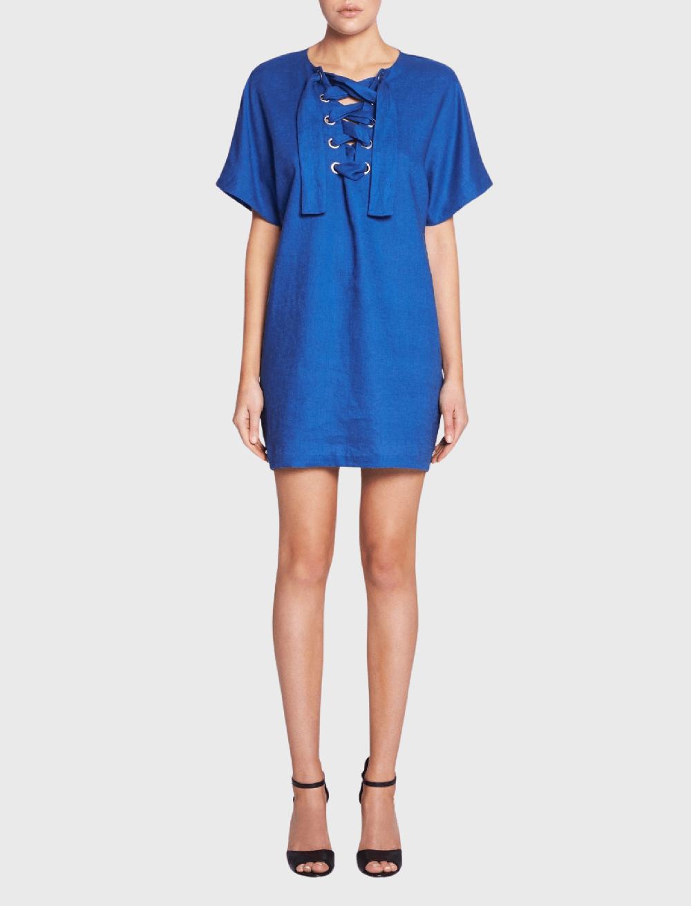 C & M Camilla And Marc Lace Up Mini Dress