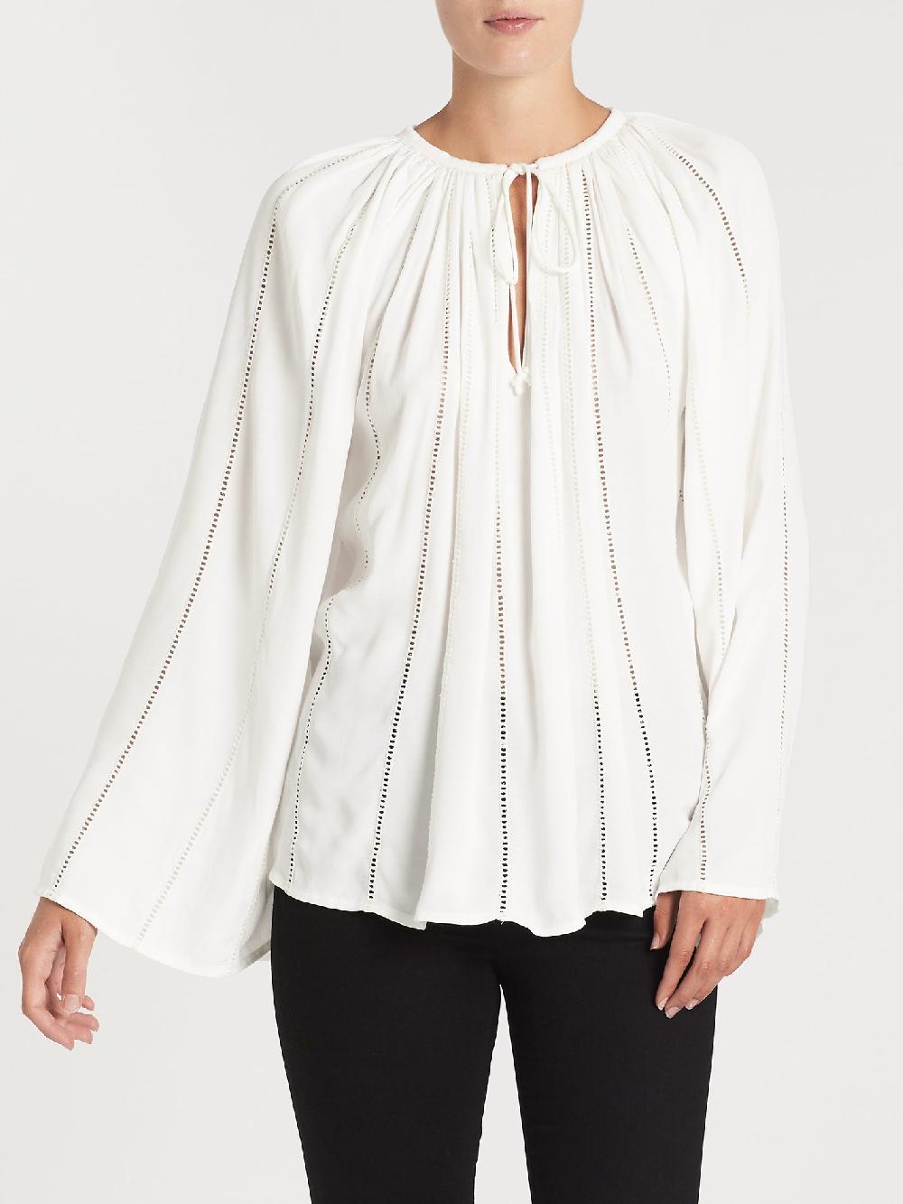 C & M Camilla And Marc Lattice Peasant Top