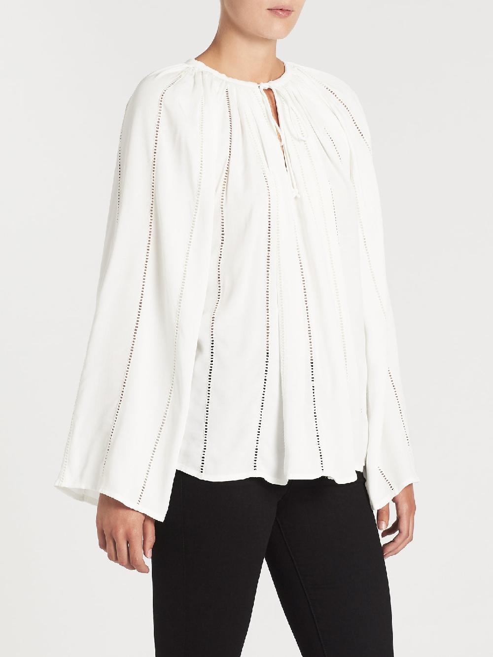 C & M Camilla And Marc Lattice Peasant Top