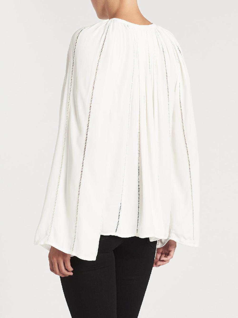 C & M Camilla And Marc Lattice Peasant Top