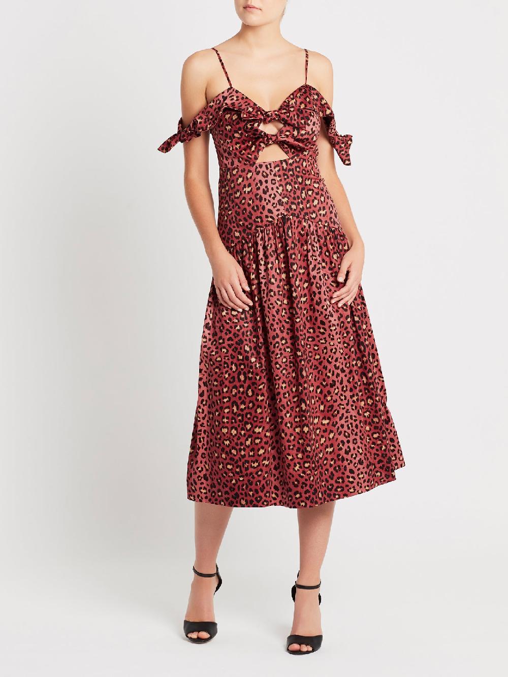 C & M Camilla And Marc Leopard Bow Dress