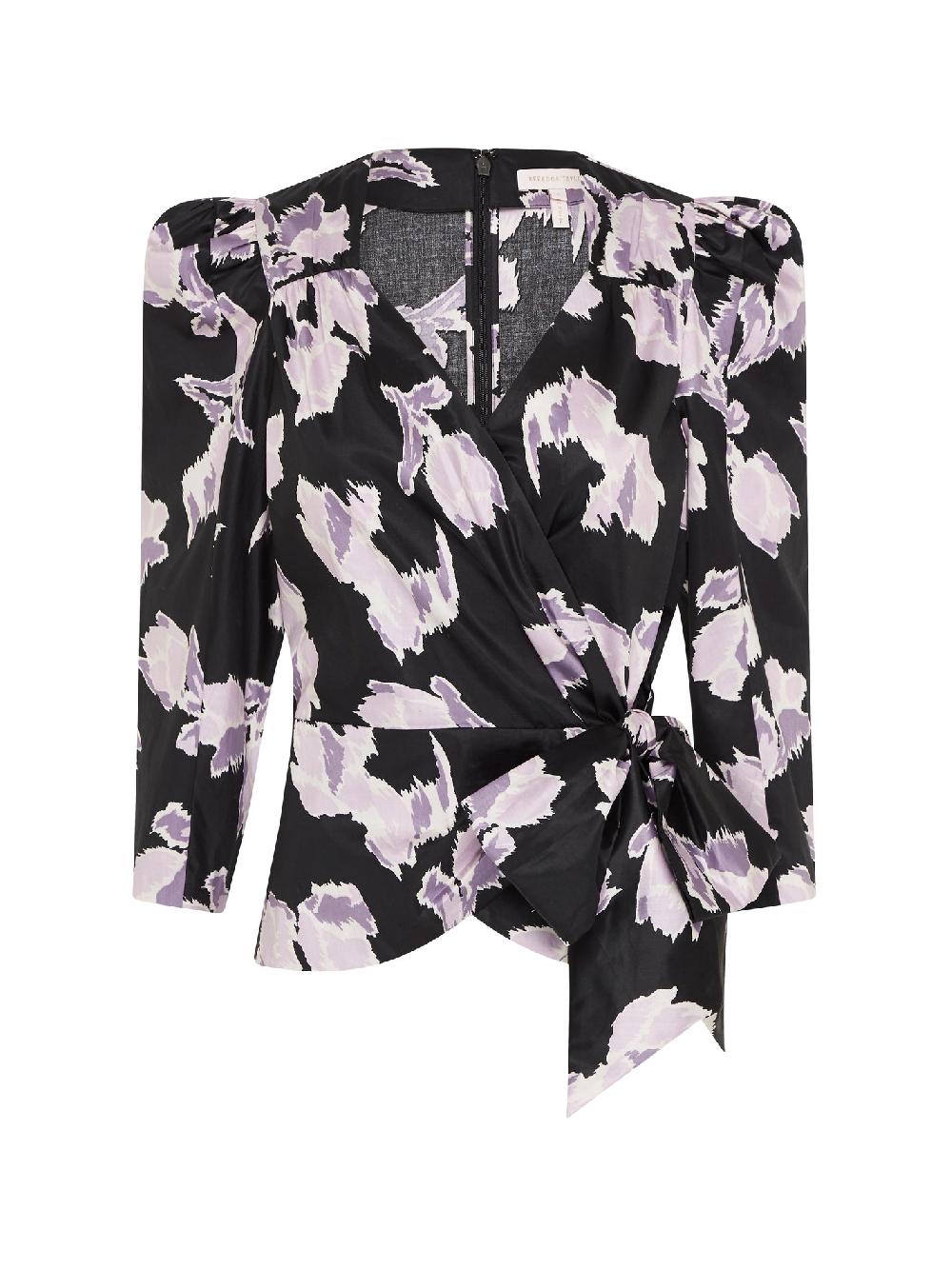 c & m camilla and marc Long Sleeve Ikat Bow Top