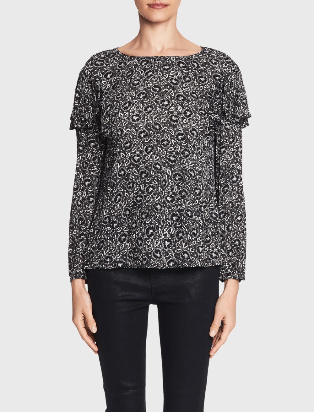 C & M Camilla And Marc Long Sleeve Sweet Briar Top