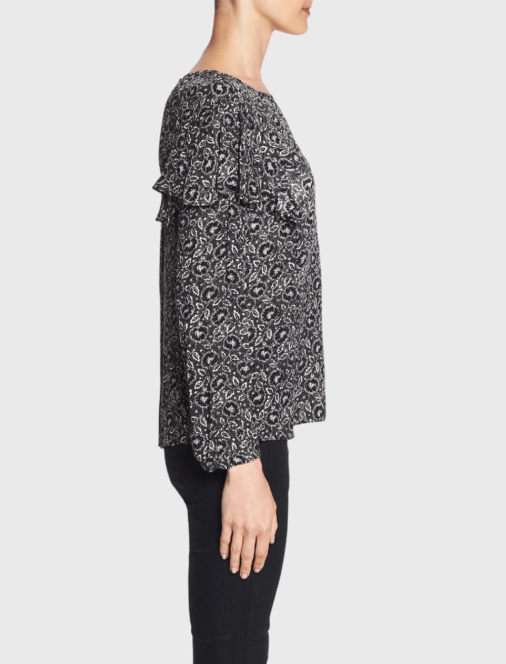 C & M Camilla And Marc Long Sleeve Sweet Briar Top