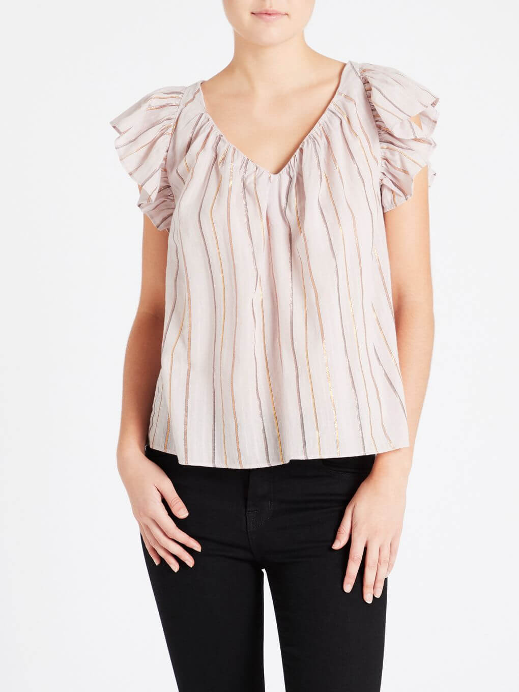 C & M Camilla And Marc Lurex Stripe Top