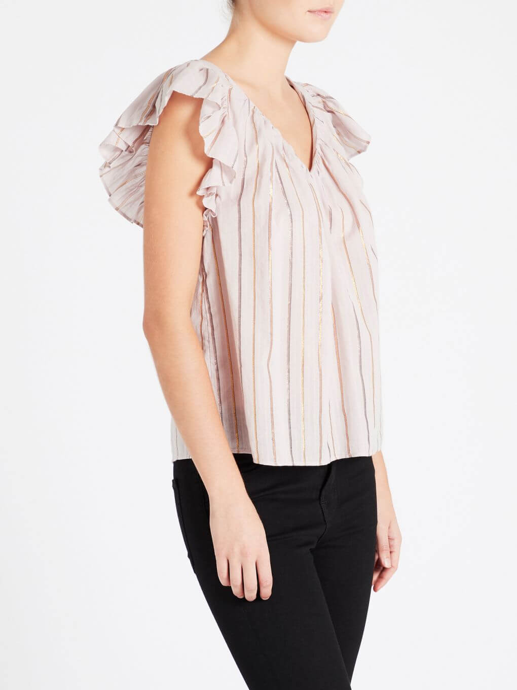 C & M Camilla And Marc Lurex Stripe Top