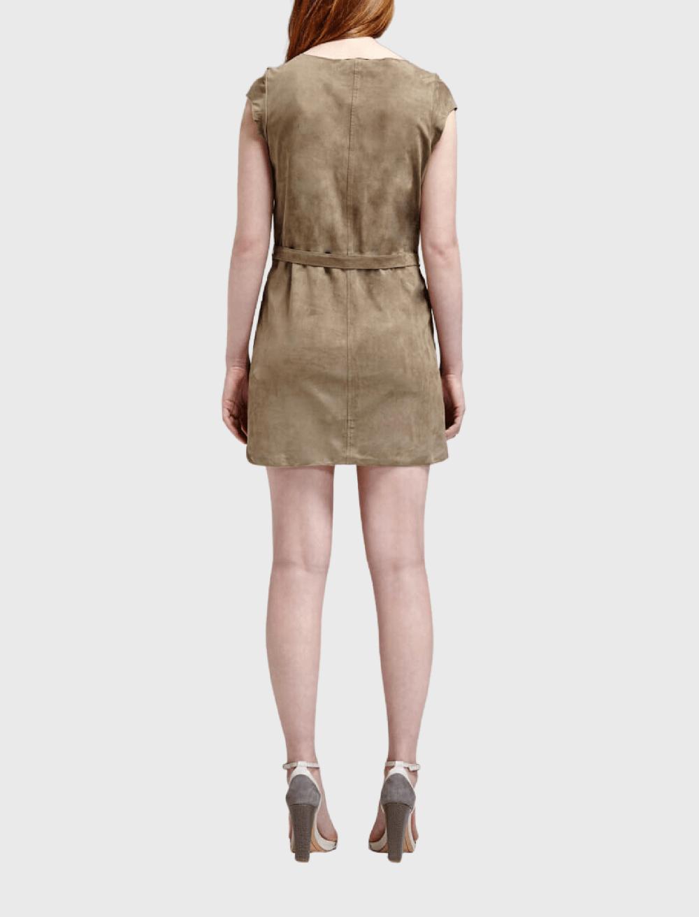 C & M Camilla And Marc Maroone Suede Dress