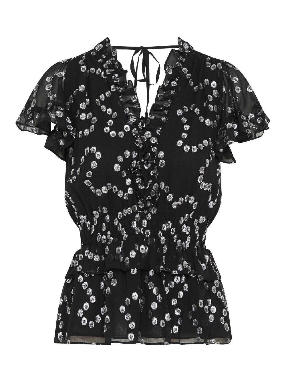 c & m camilla and marc Nuage Metallic Chiffon Top