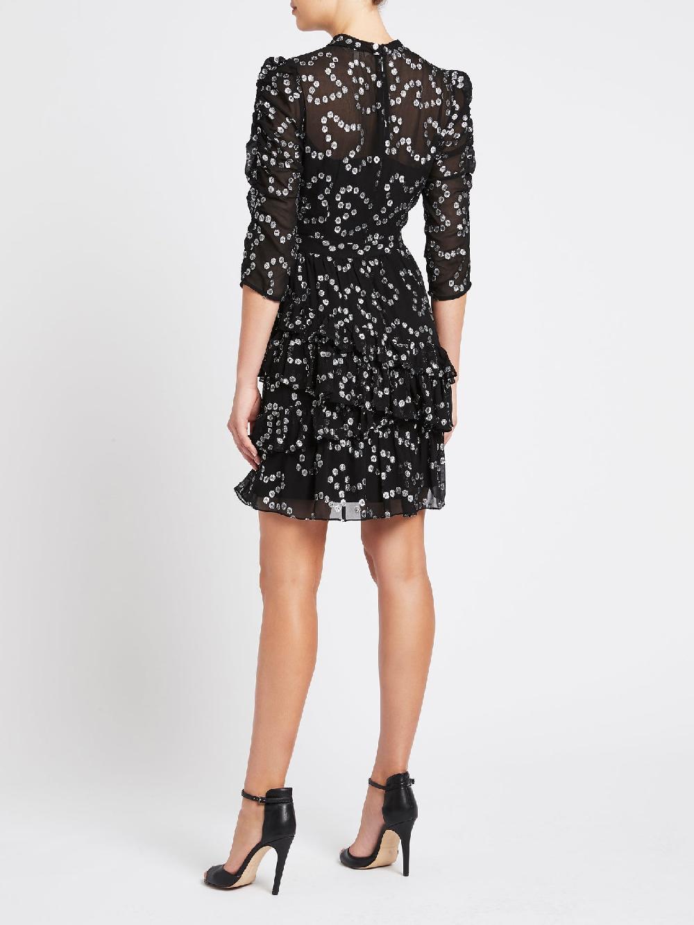 C & M Camilla And Marc Nuage Metallic Chifon Dress