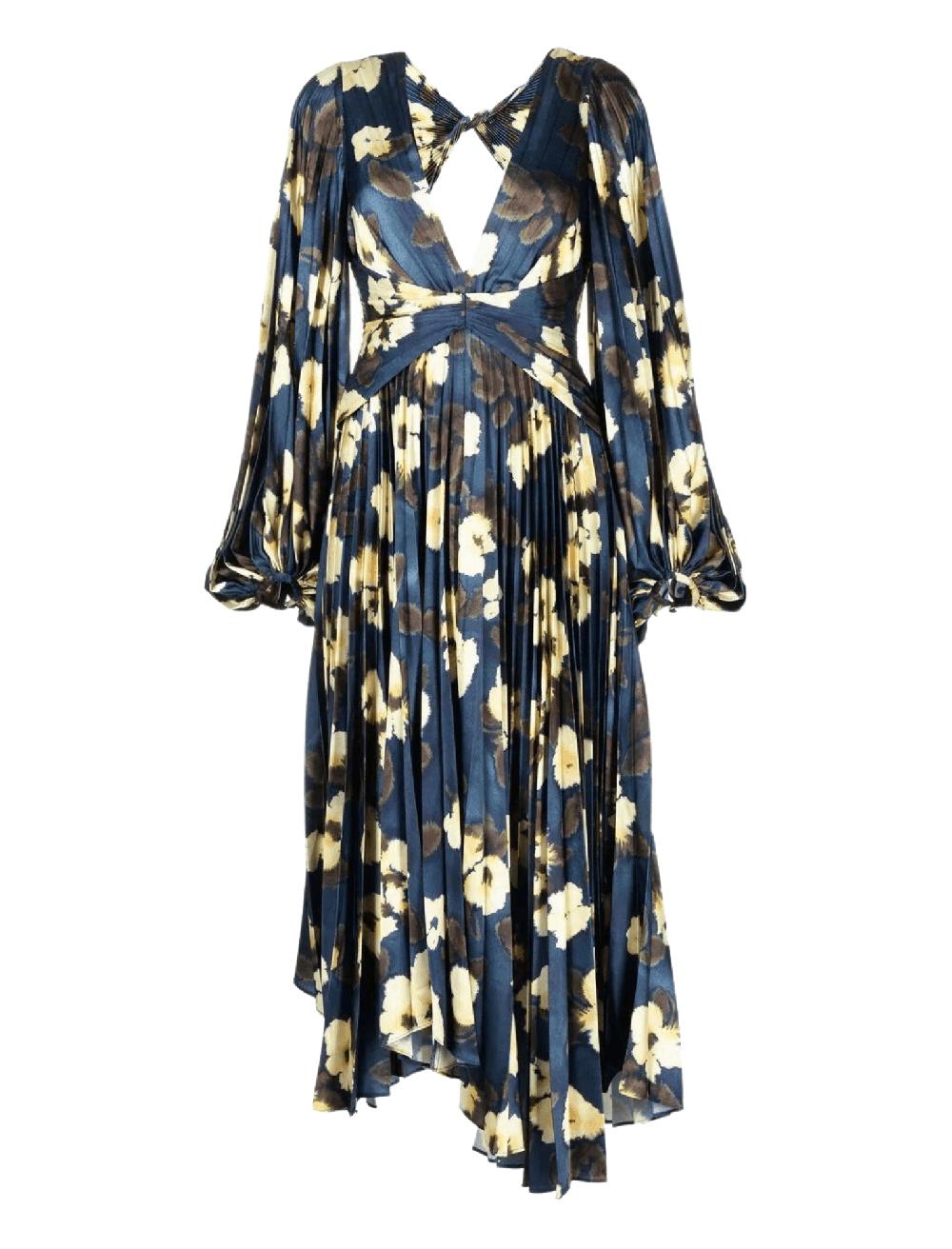 c & m camilla and marc Palms Long Sleeve Midi Dress