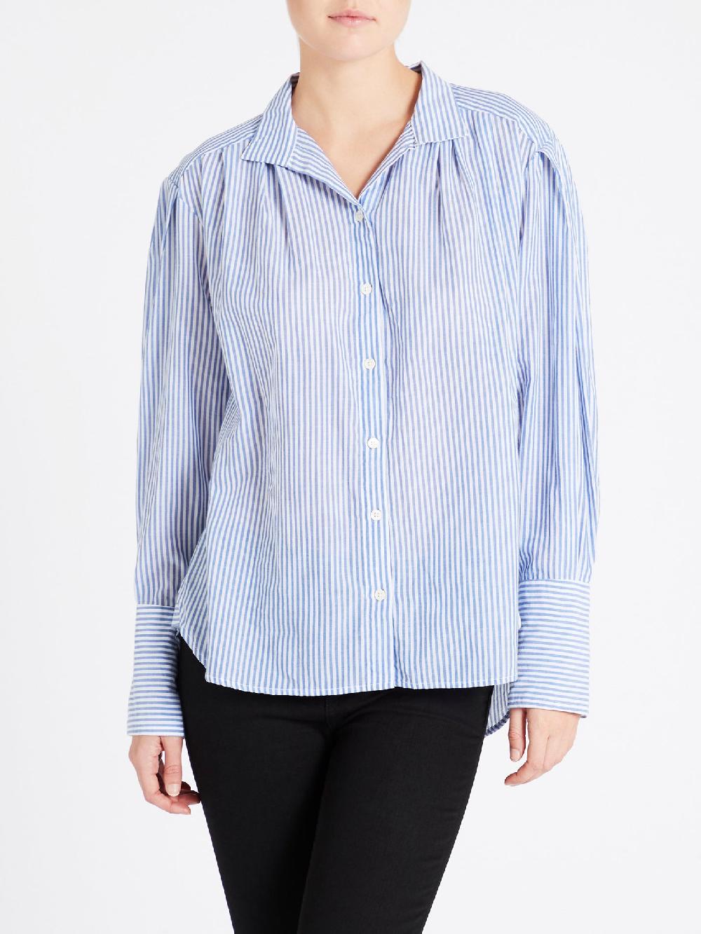 C & M Camilla And Marc Pleated Clean Collar Shirt