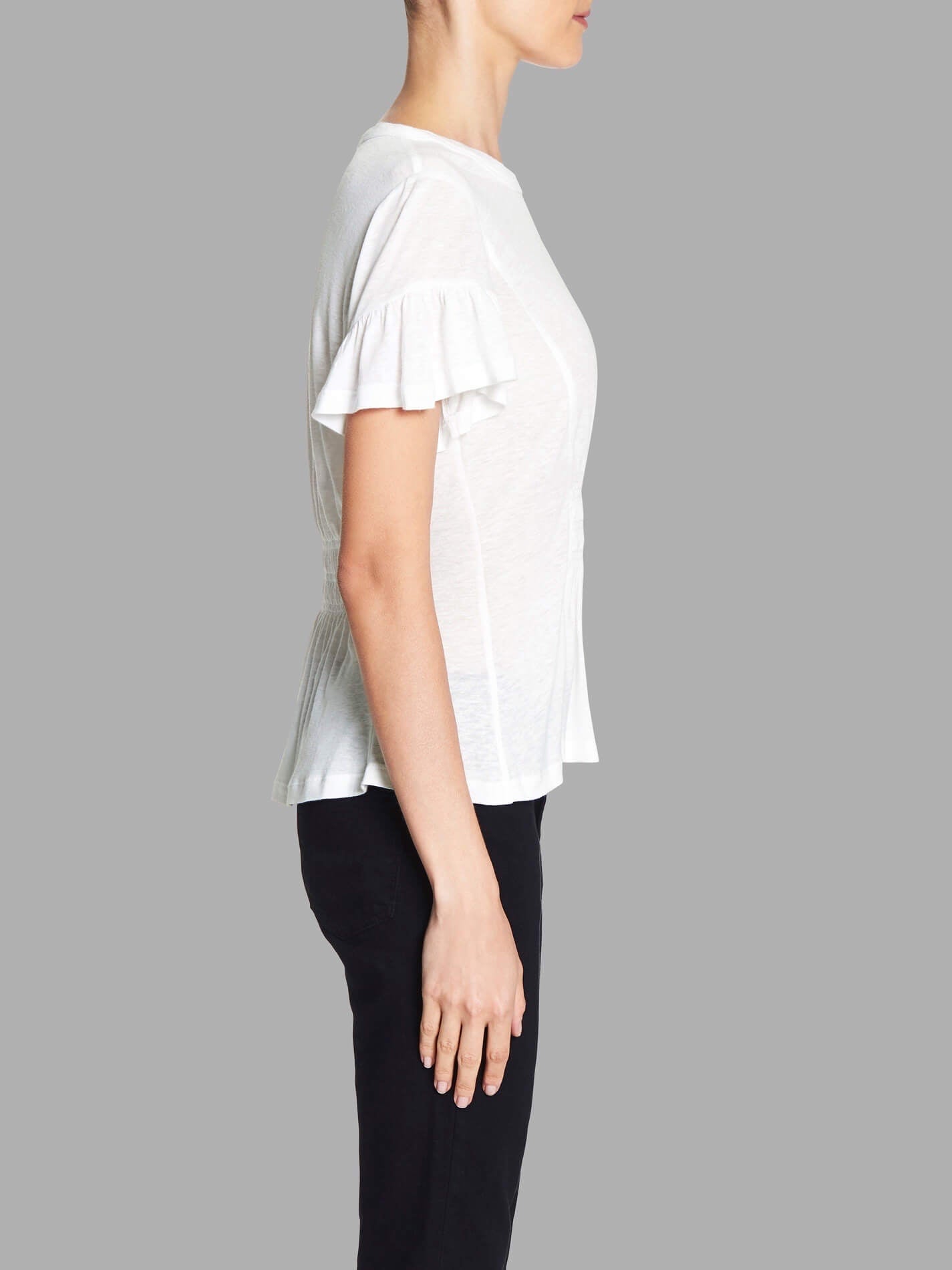 C & M Camilla And Marc Ruched Jersey Tee