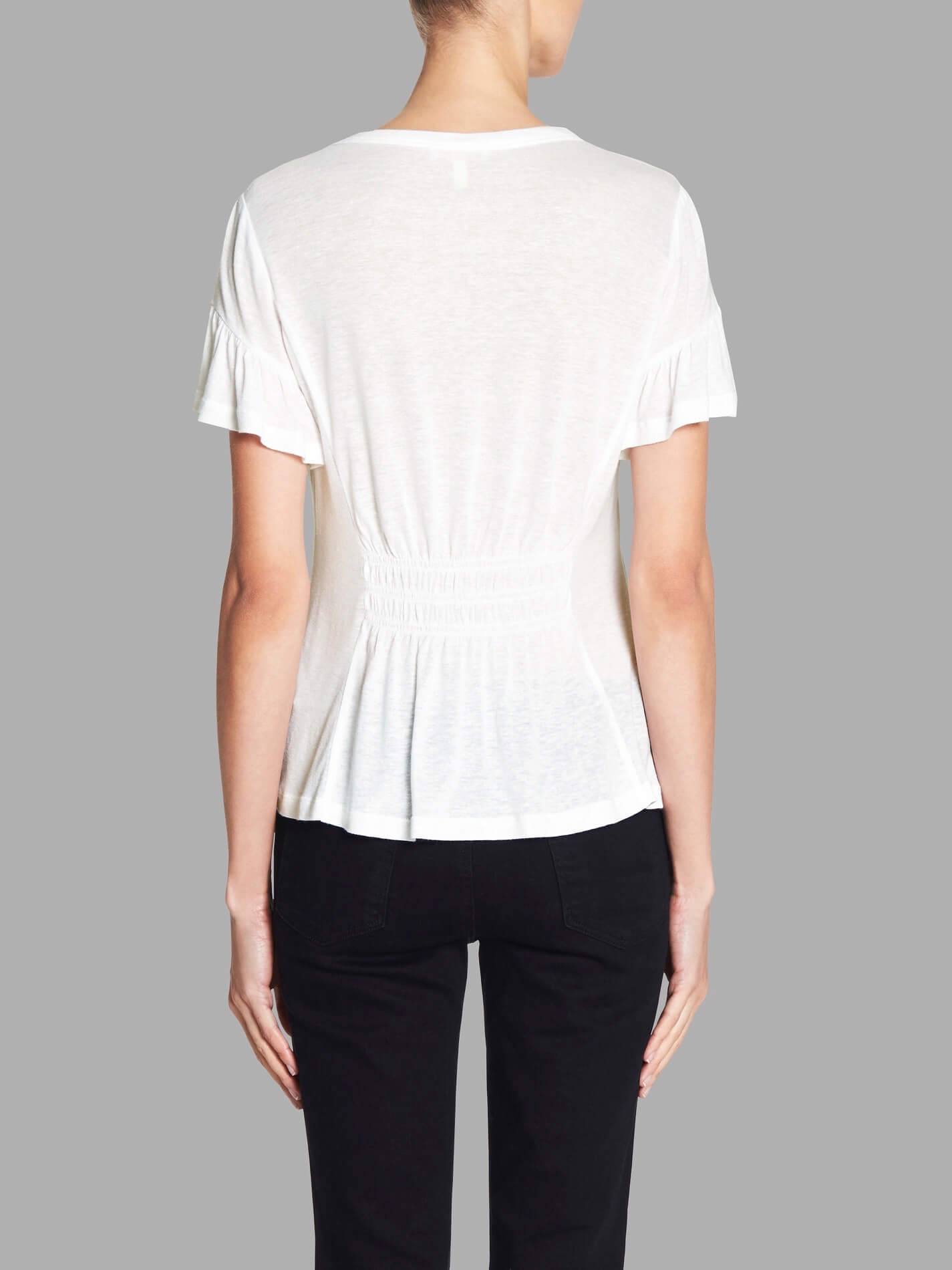 C & M Camilla And Marc Ruched Jersey Tee