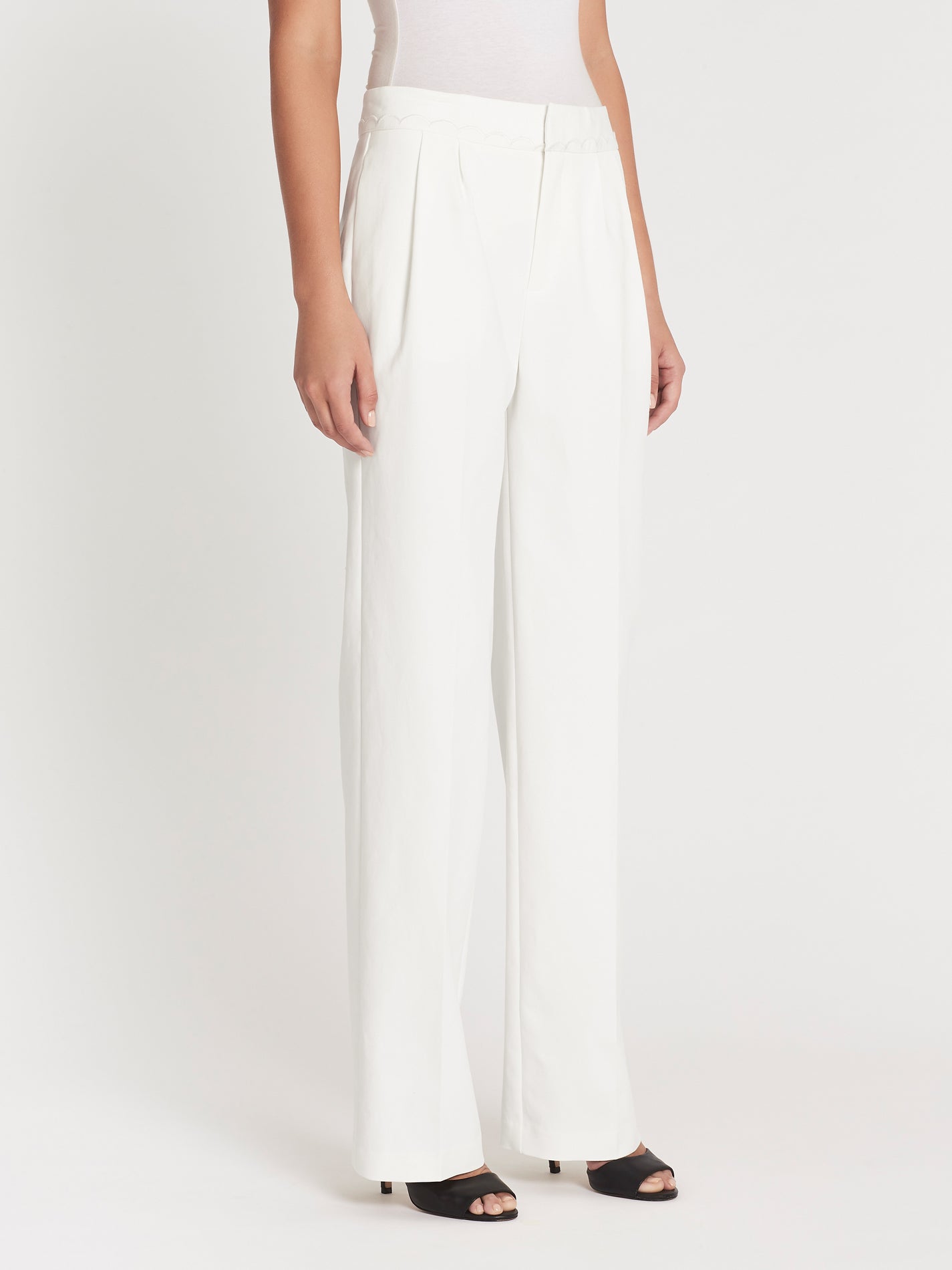 C & M Camilla And Marc Scallop Soft Trouser Pant