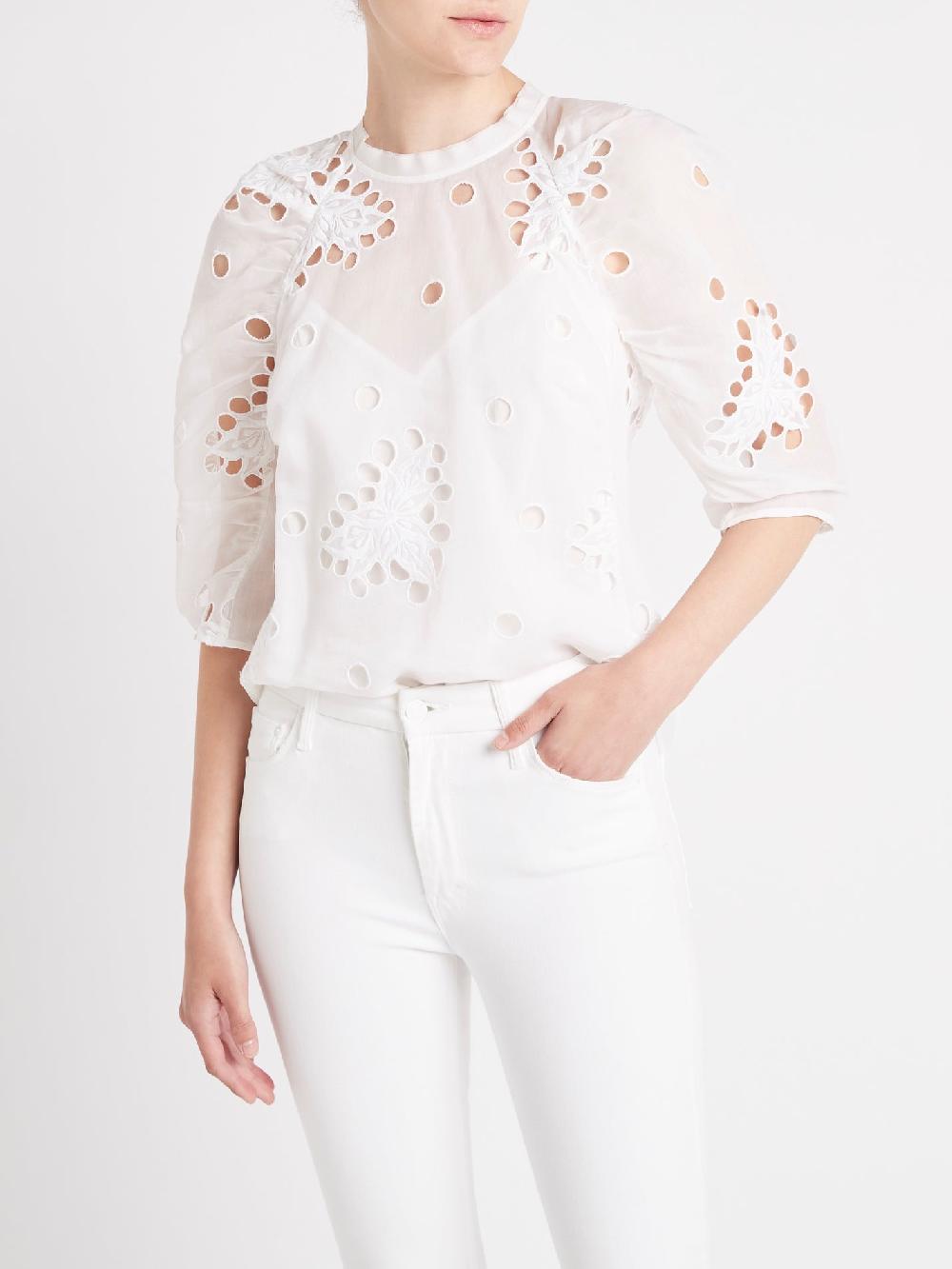 C & M Camilla And Marc Short Sleeve Honeysuckle Top