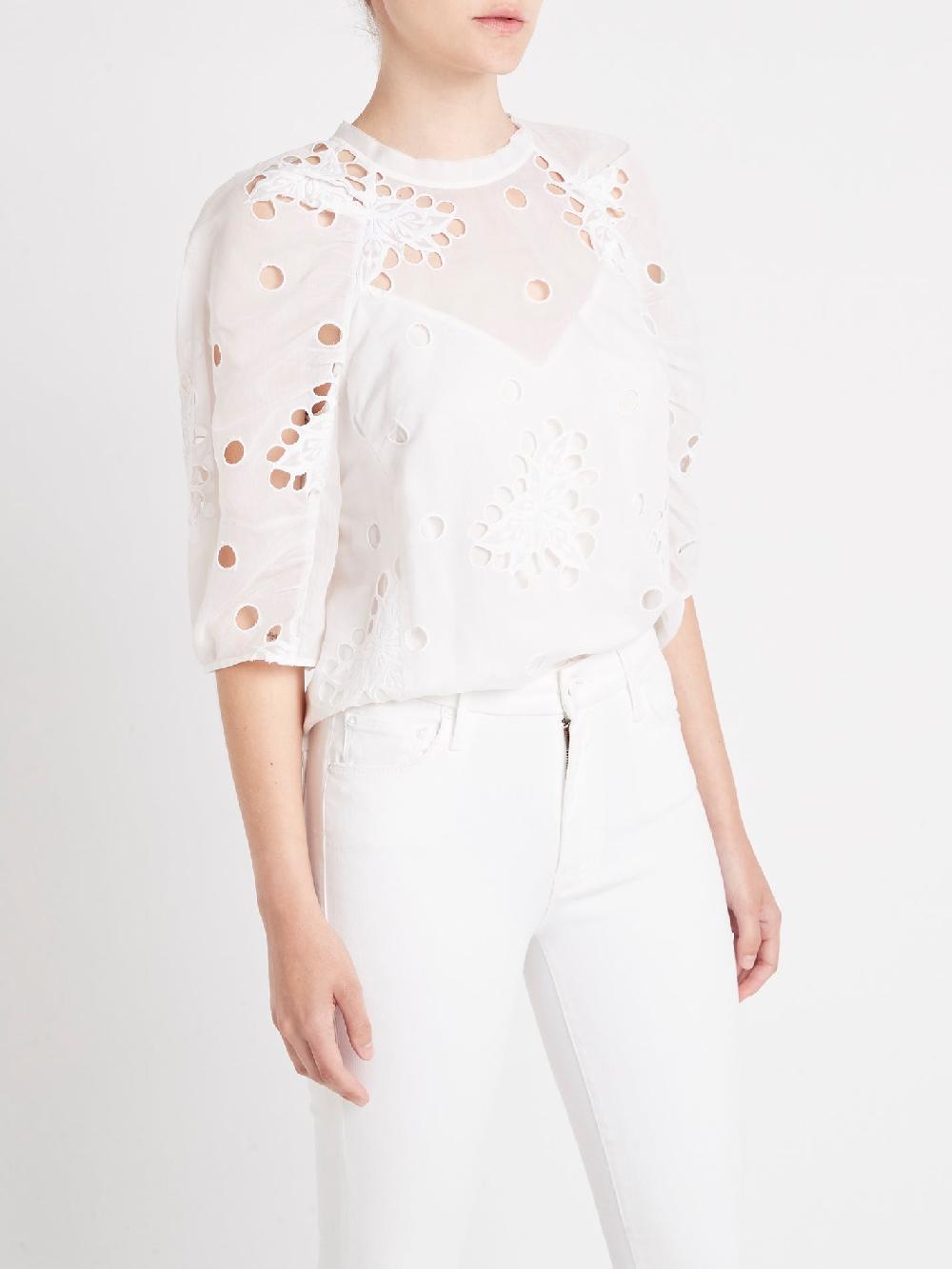 C & M Camilla And Marc Short Sleeve Honeysuckle Top