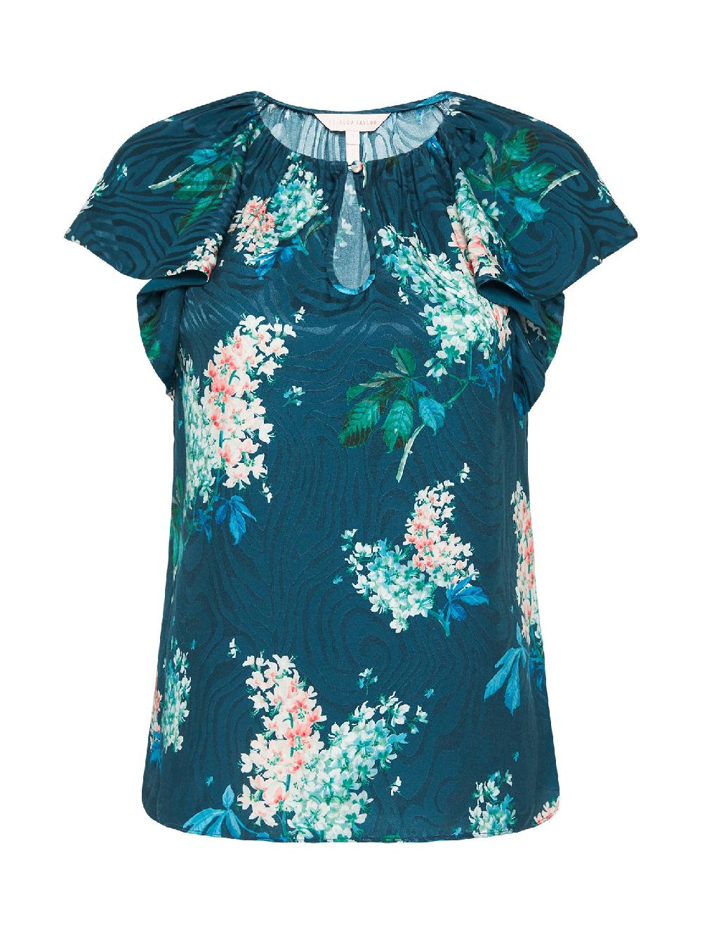 c & m camilla and marc Short Sleeve Hydrangea Top