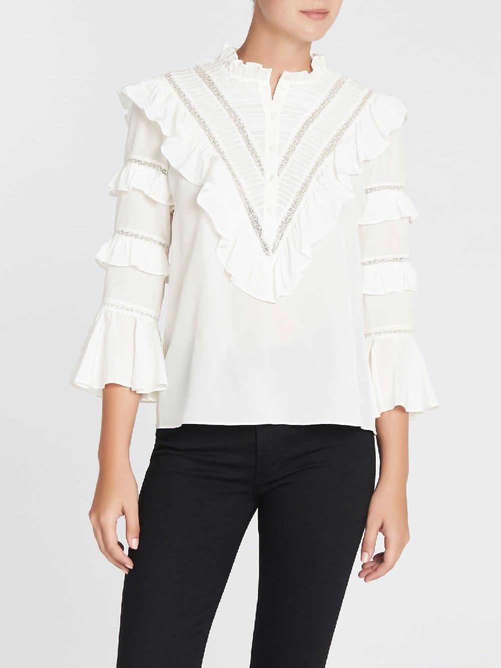 C & M Camilla And Marc Silk And Lace Top