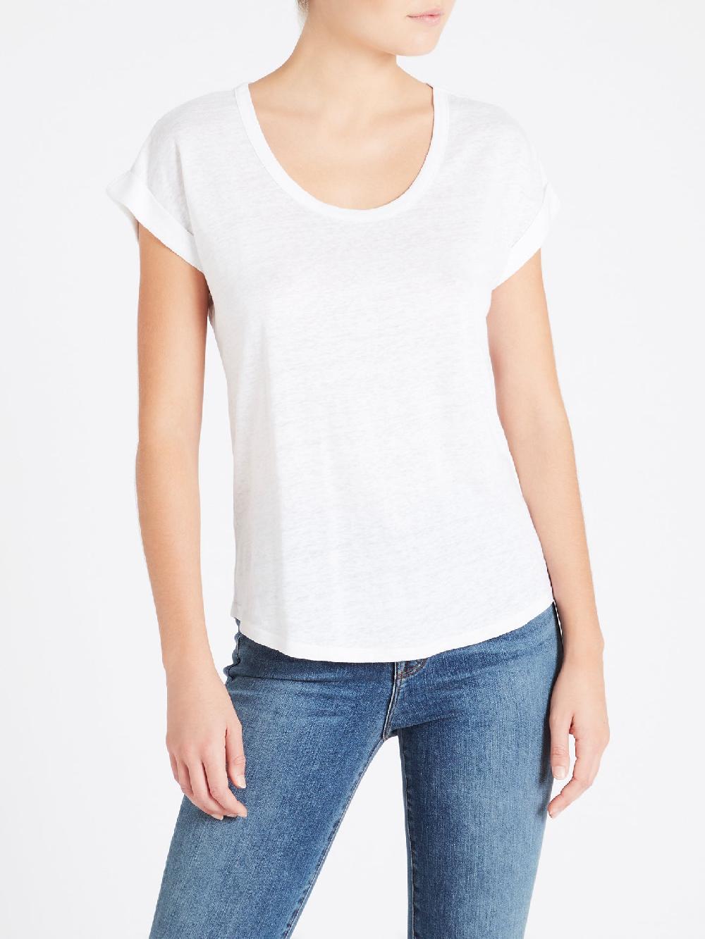 C & M Camilla And Marc Slouchy Linen U Tee