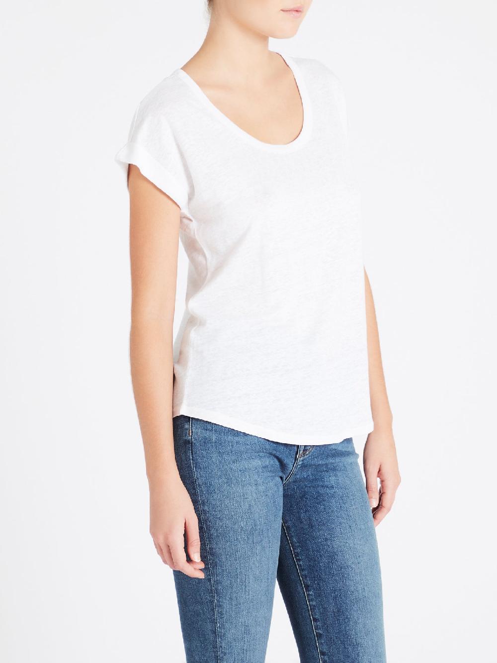 C & M Camilla And Marc Slouchy Linen U Tee