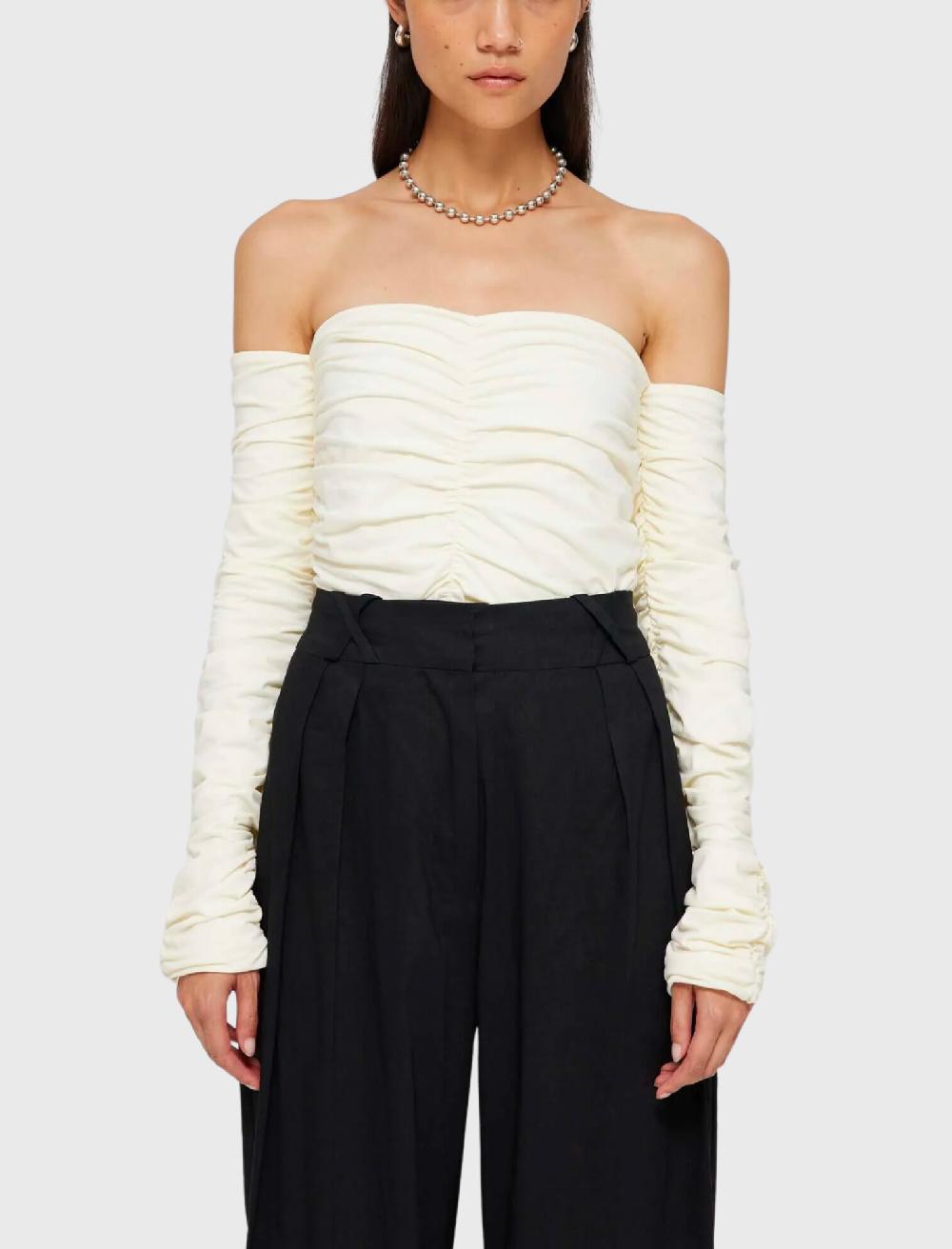 C & M Camilla And Marc Smocked Off-Shoulder Top