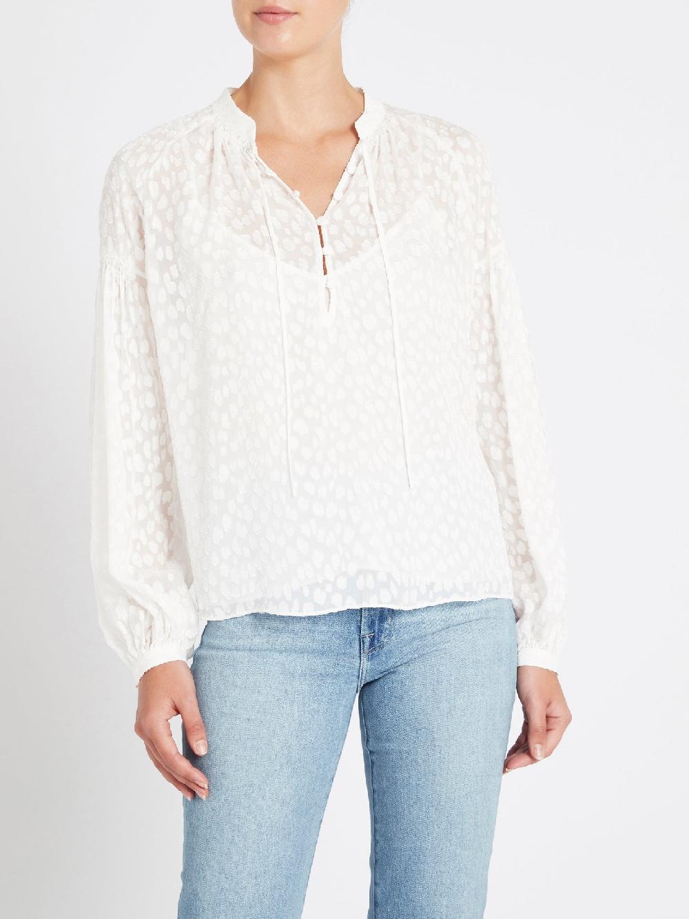 C & M Camilla And Marc Smocked Peasant Top