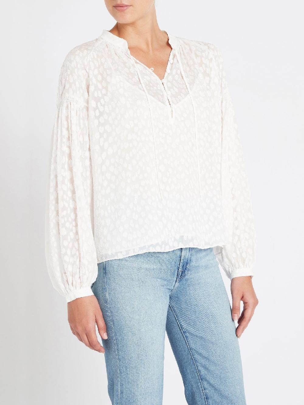 C & M Camilla And Marc Smocked Peasant Top