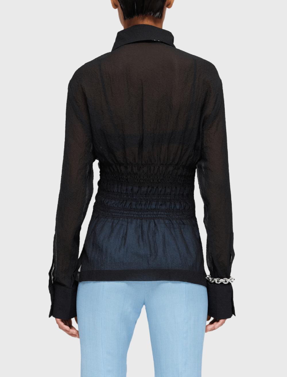 C & M Camilla And Marc Smocked Waist Blouse