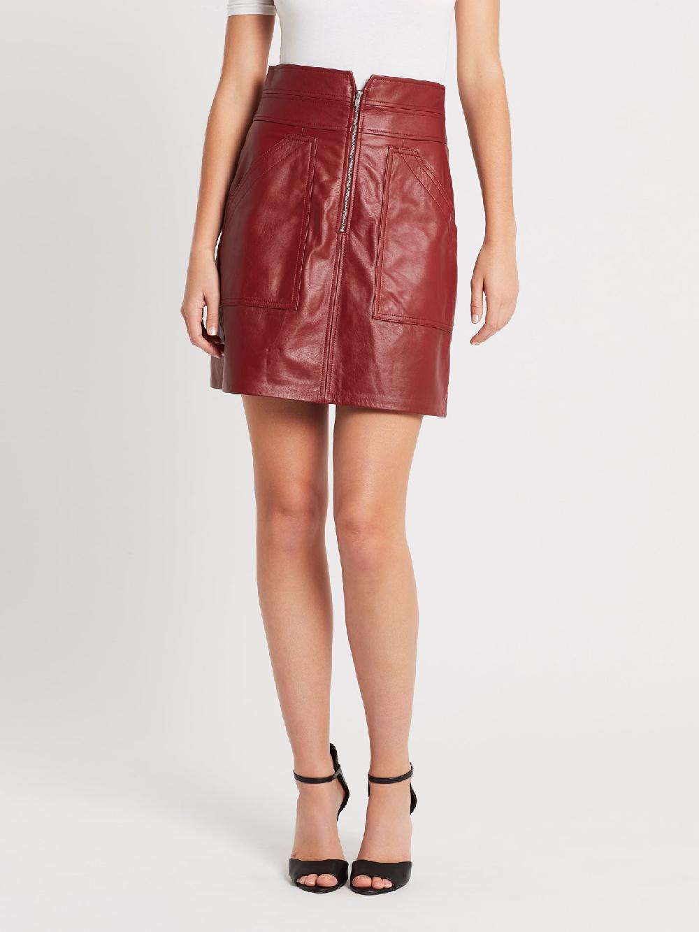 C & M Camilla And Marc Spice Leather Skirt