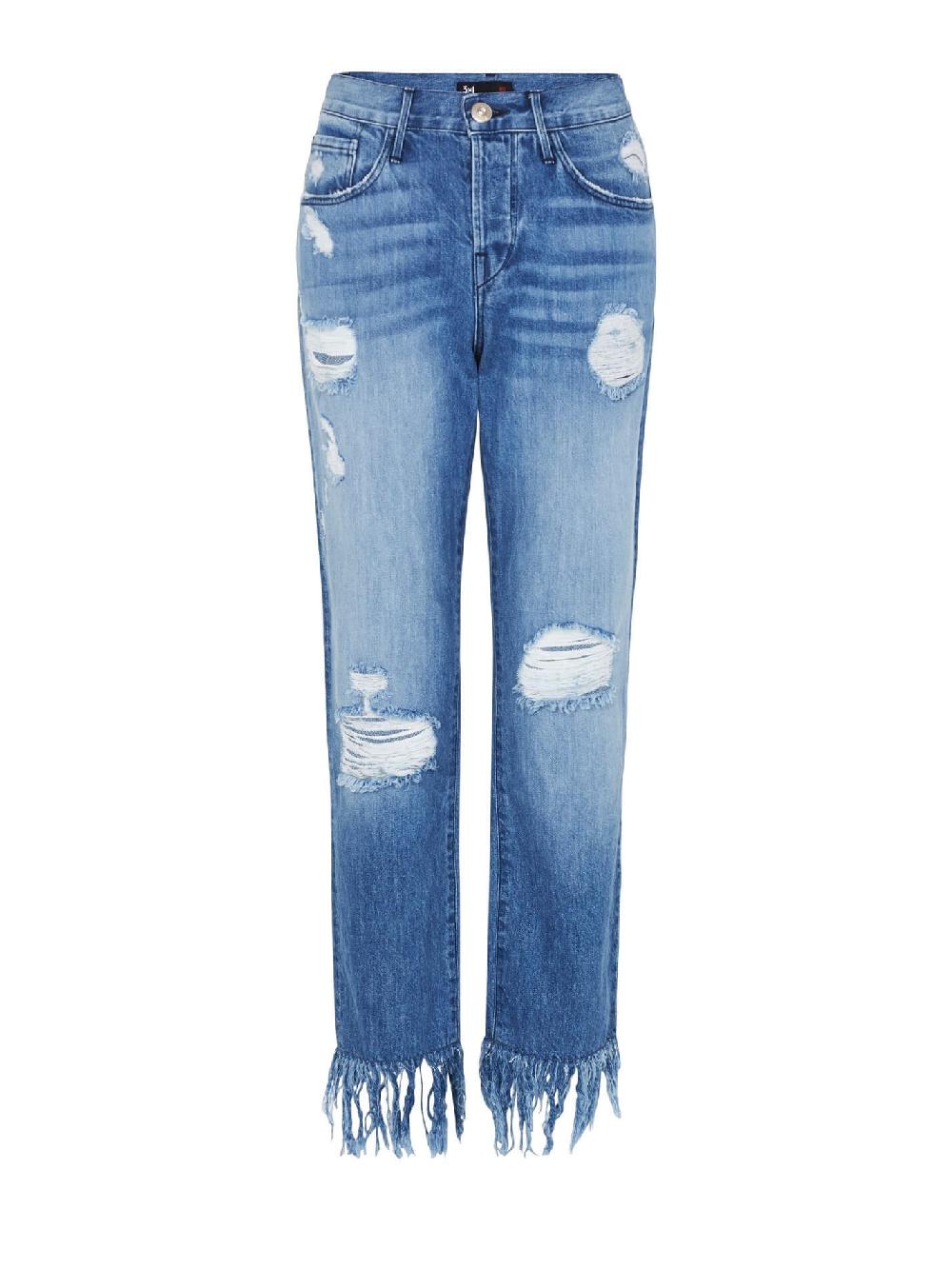 c & m camilla and marc Straight Crop Fringe Jean