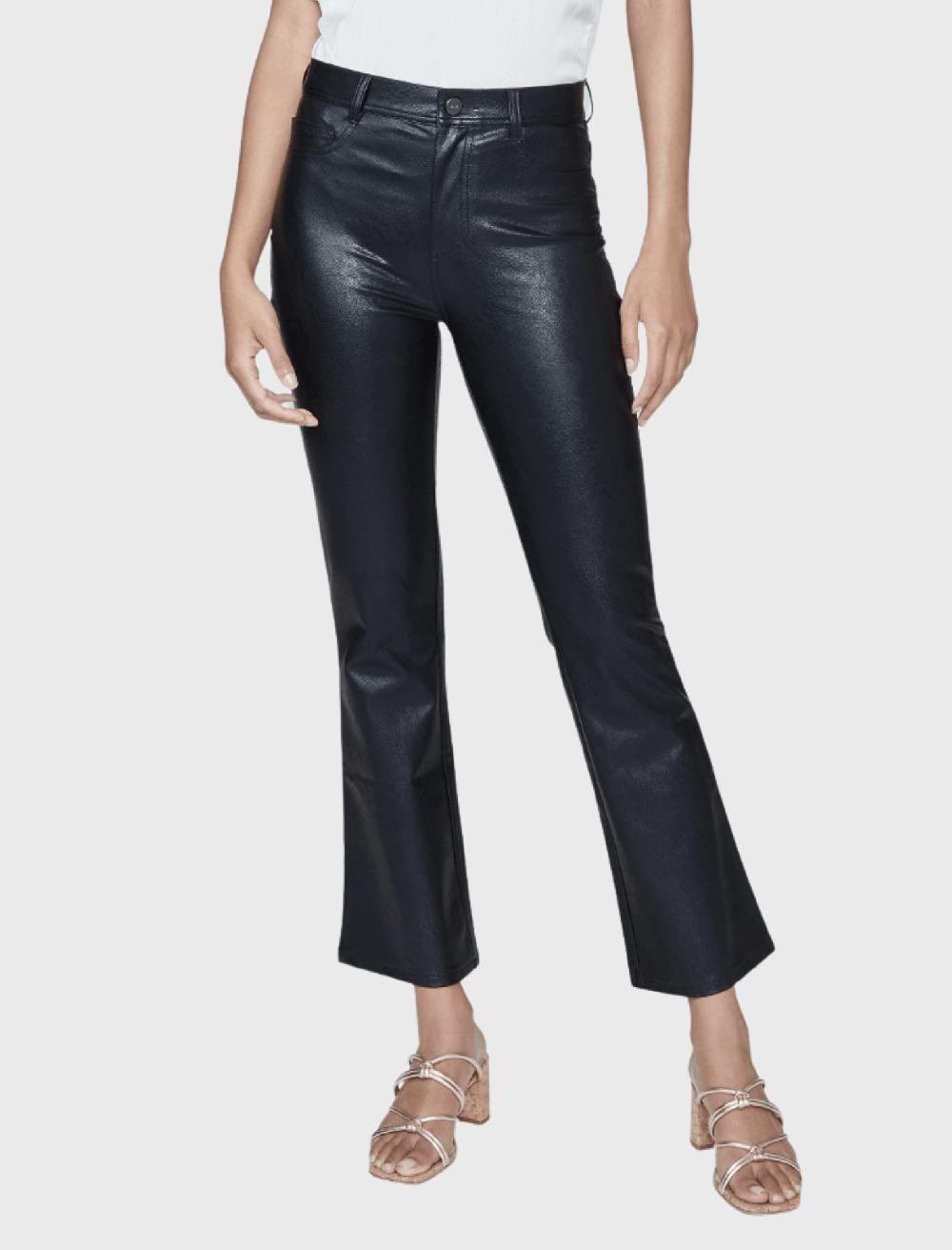 C & M Camilla And Marc Claudine Vegan Leather Ankle Flare Pant