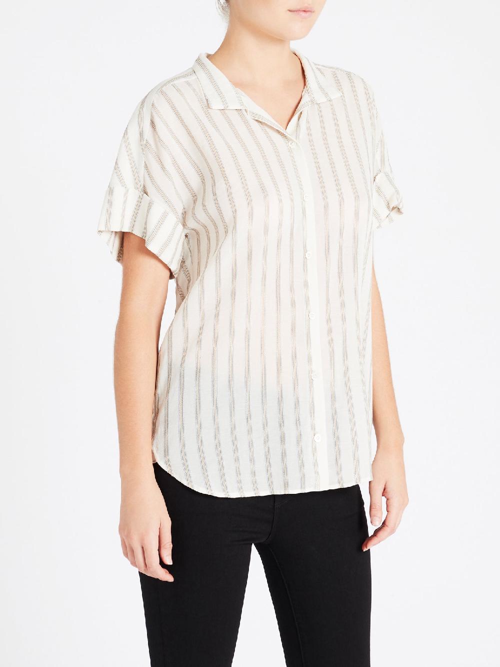 C & M Camilla And Marc Clean Collar Short Sleeve Shirt