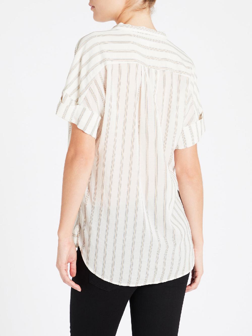 C & M Camilla And Marc Clean Collar Short Sleeve Shirt