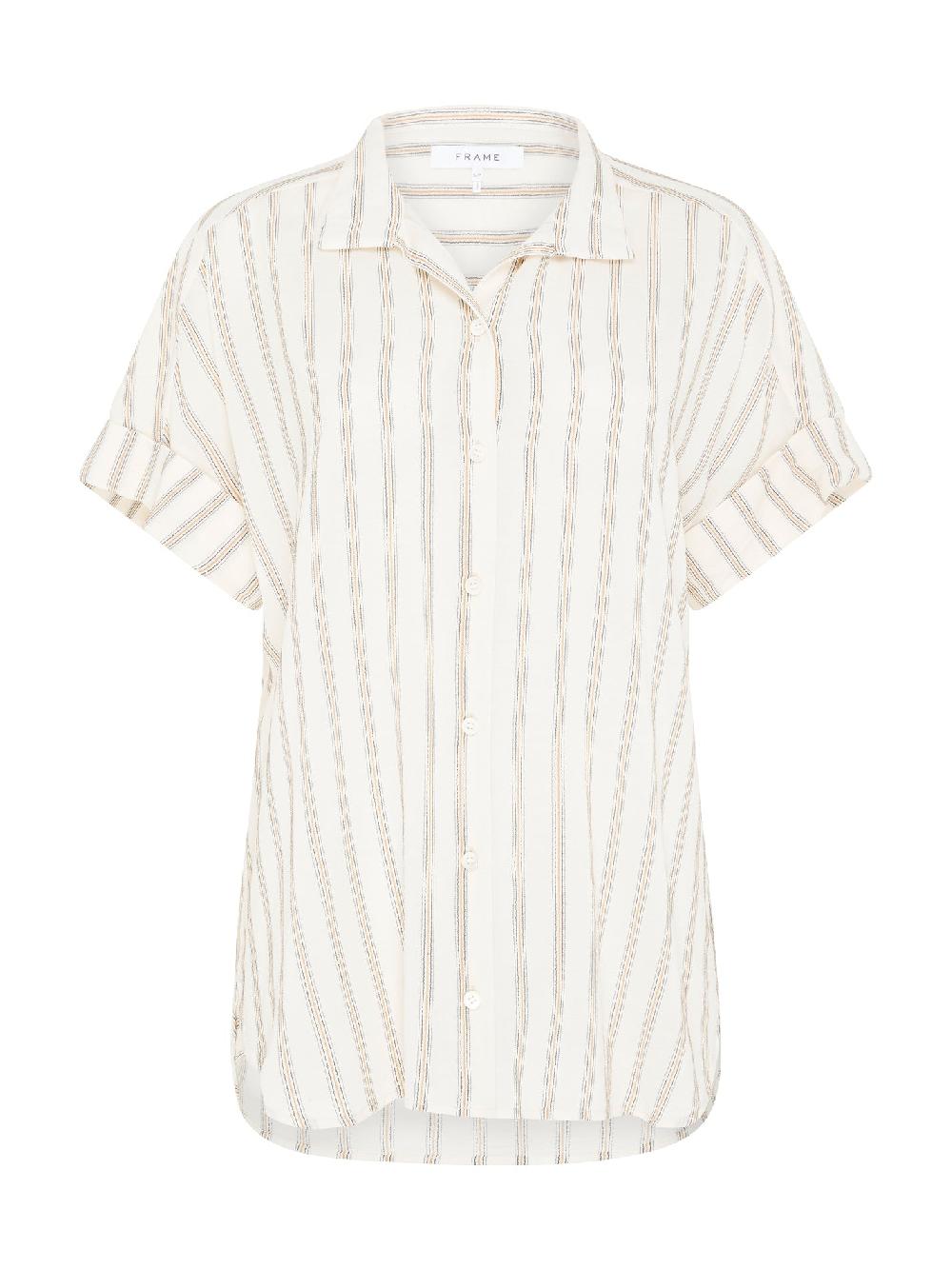 c & m camilla and marc Clean Collar Short Sleeve Shirt