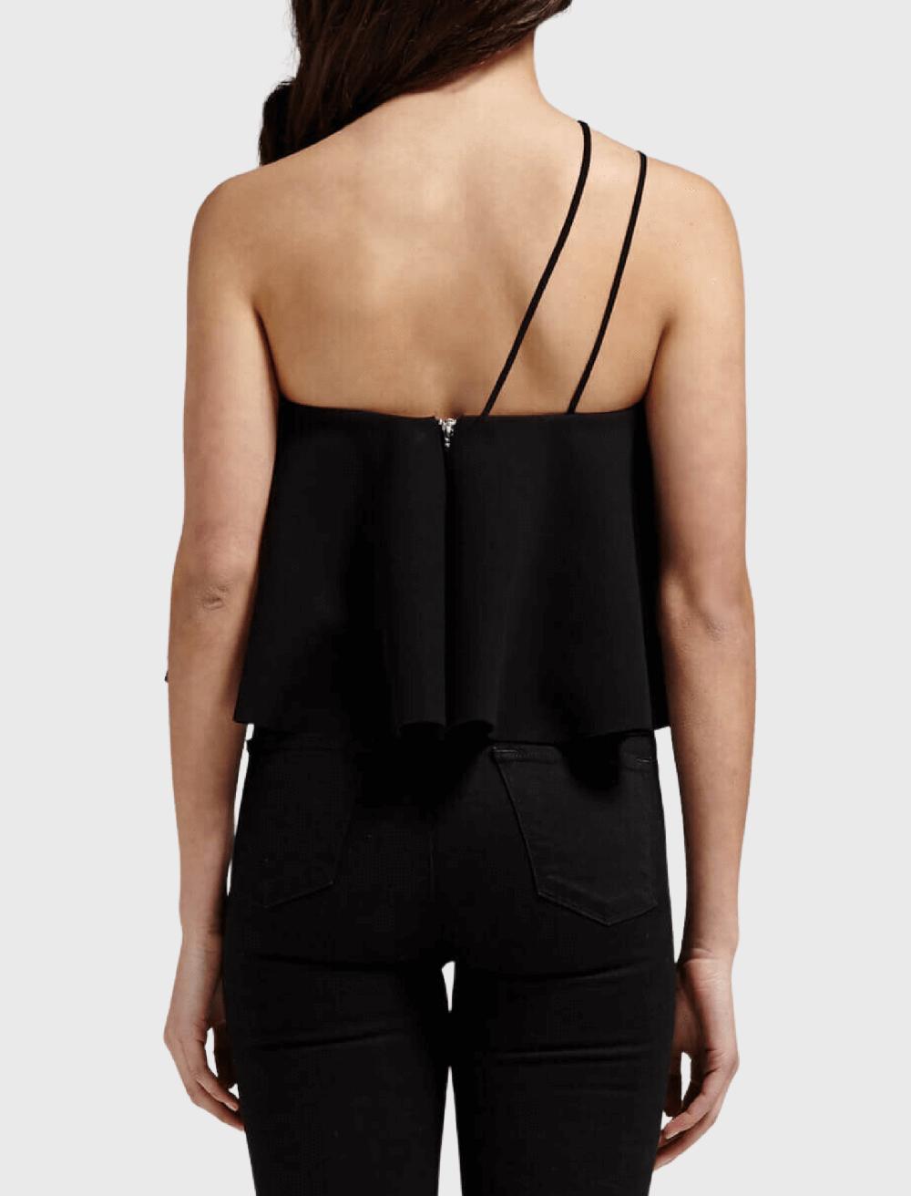 C & M Camilla And Marc Crepe Rouleaux Flare Cropped Top