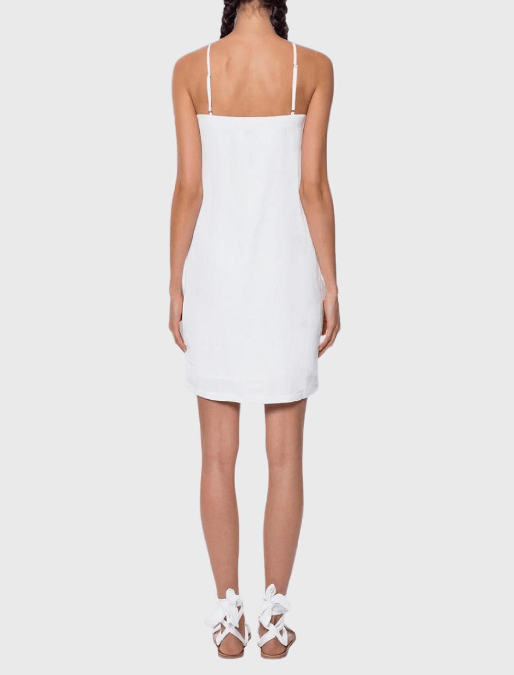 C & M Camilla And Marc Flower Embroidered V Neck Dress